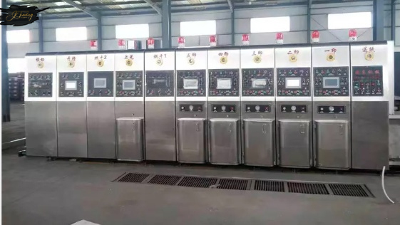 Flexo Ink Double Side Printing With Online Automatic Gluer Carton Packing Machine